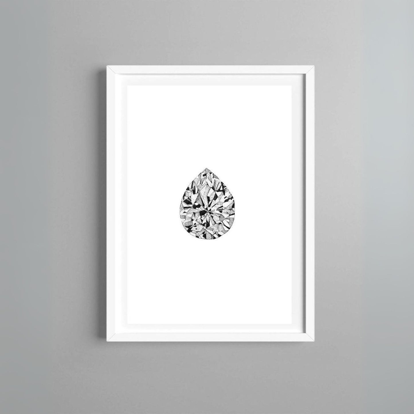 Obra "Diamante corté pera" Juliana de la Concha"