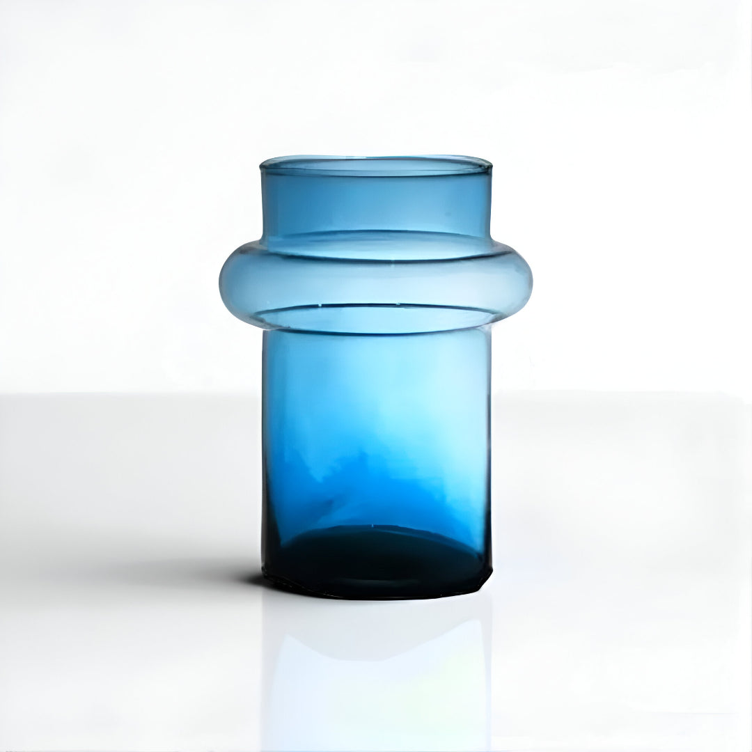 Jarron Soplado Lune Azul 20 cm