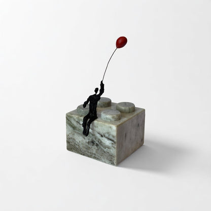 Escultura LEGO 4 ruedas