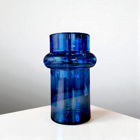 Jarron Soplado Lune  Azul 25 cm